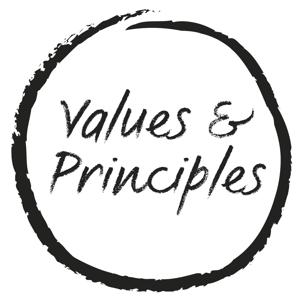 Values and principles.